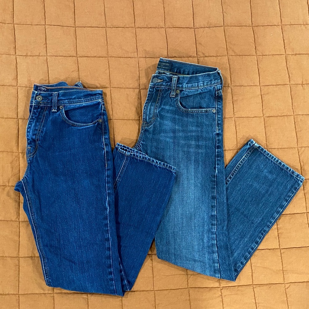 ***Two Pairs Quality Men’s Denim Jeans 30x32***